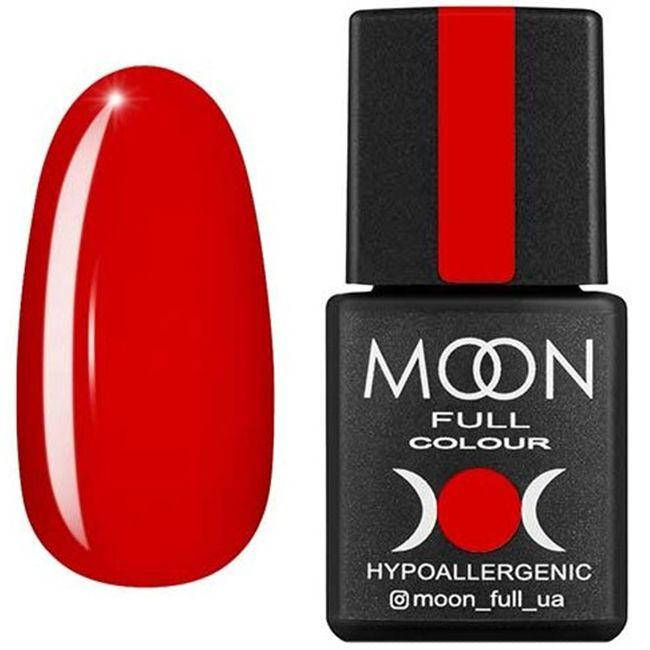 

Гель лак Moon Full color Gel polish №133 (красный яркий, эмаль), 8 мл