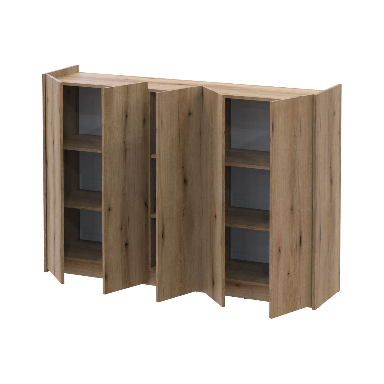 Тумба для взуття Doros Кассель Дуб Евок 5 ДСП 159х40х110 (41516218) 2