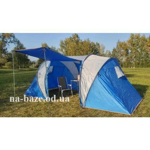 

Палатка 4 местная Две комнаты. Большой тамбур. Козырек. lanyu 1699