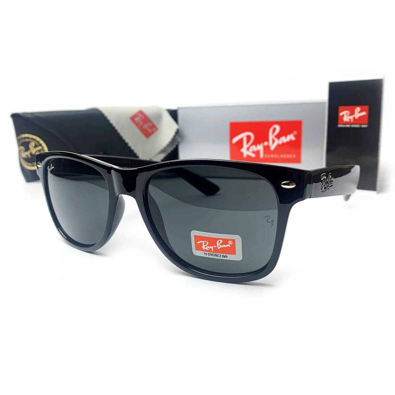

Солнцезащитные Очки R-B Wayfarer Черные Глянцевые, Черный