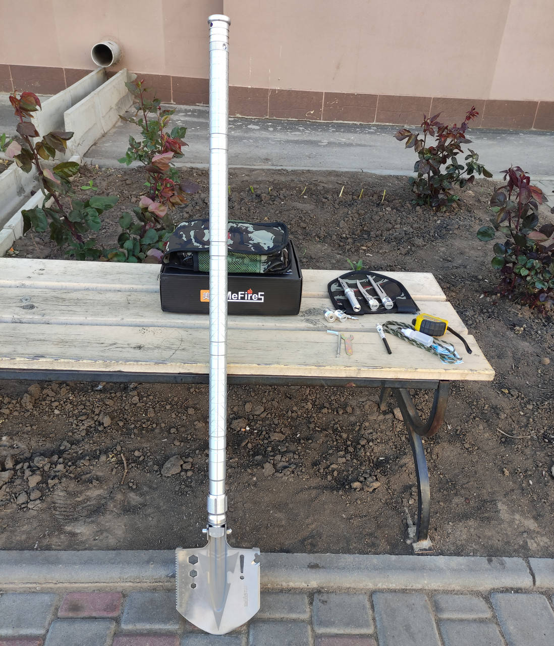 

Лопата Раскладная Многофункциональная для выживания Стальная VSP-10 38В1 Саперная лопатка