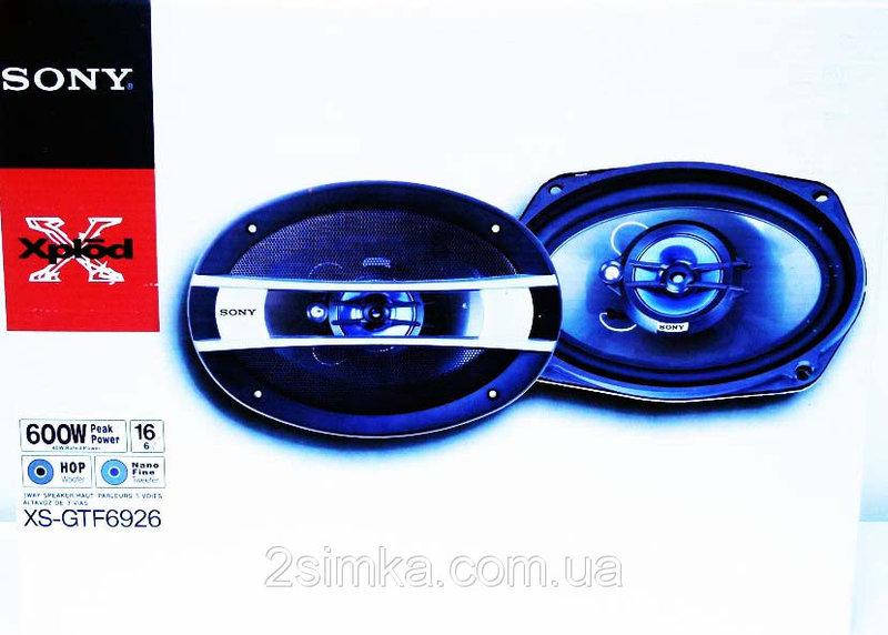 

SONY XS-GTF6926 (600Вт) четырехполосные