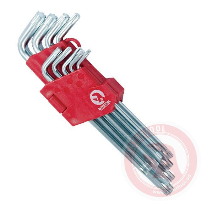 

Набор Г-образных ключей TORX 9 шт Cr-V Big INTERTOOL HT-0608