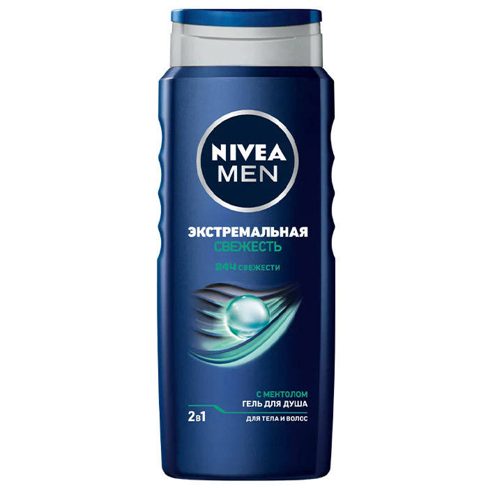 

Гель для душа для мужчин Nivea shower 2в1 Экстремальная свежесть 500 мл