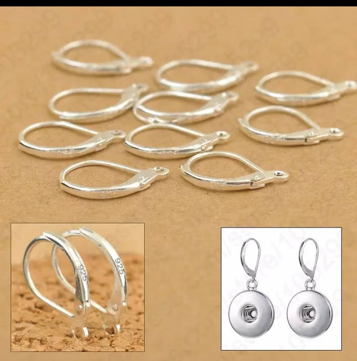 

Швензы для сережек покрытые стерлинговым серебром 925 проба