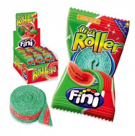 

Желейные конфеты Fini Roller арбуз 20 г 40 шт