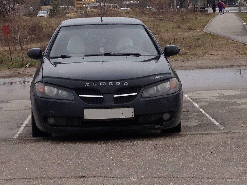 

Мухобойка Nissan Almera (N16) (2000>) (VT-52) Дефлектор капота накладка