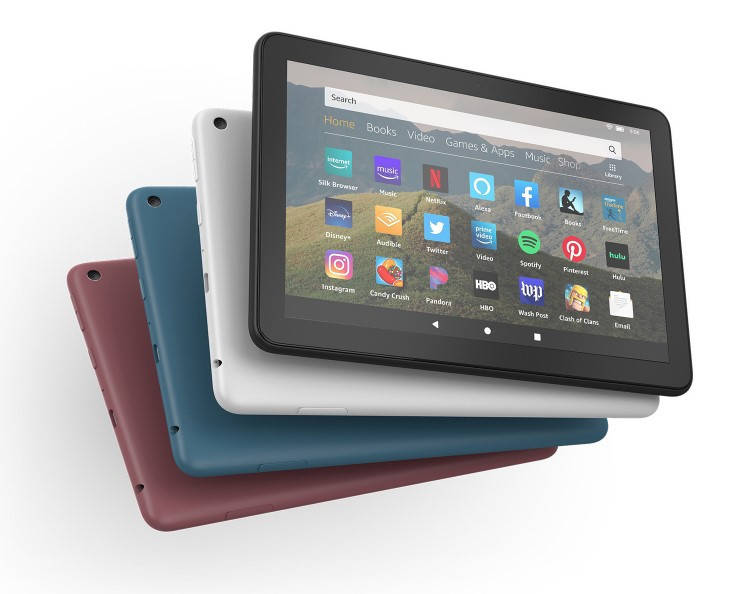 

Планшет Amazon Fire HD 8 2020 10th gen tablet, 8" HD , 32 GB, Синий, быстрый, длительное время работы