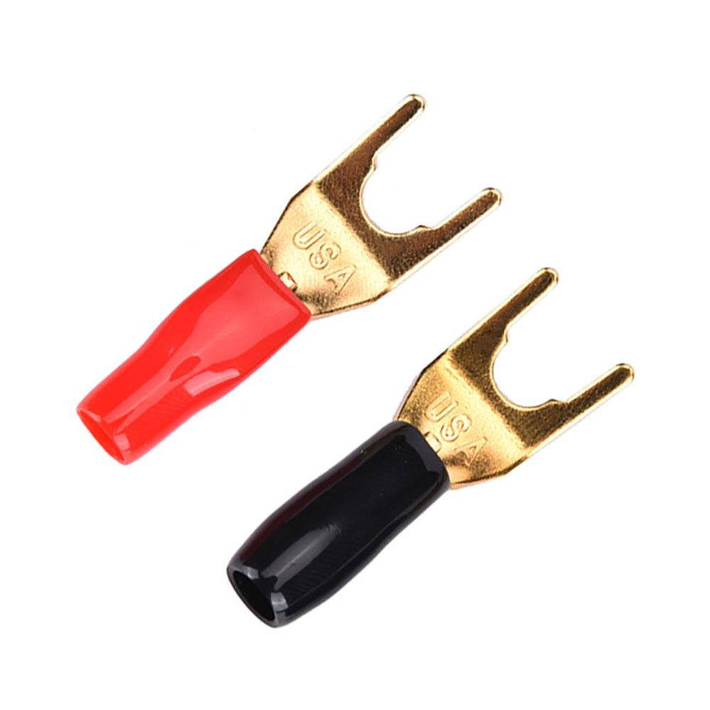 

Штекер акустический Y вилка, в резине, металлический, GOLD, медь, 2шт