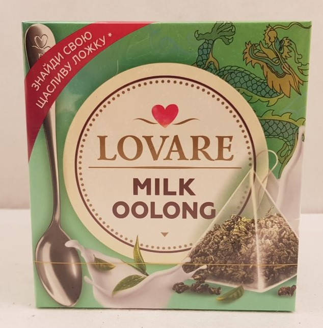 

Чай Lovare Milk Oolong Ловаре Молочный Улун в пирамидках 15 шт по 2 г