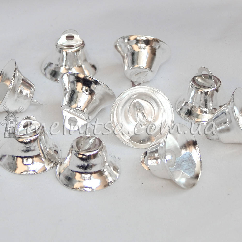 

Колокольчик декоративный, 21 мм, серебристый