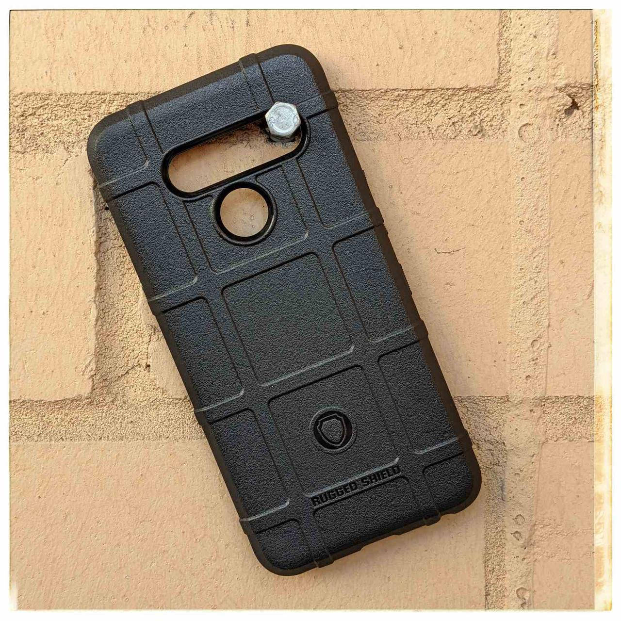 

Противоударный защитный чехол Rugged Shield для Lg V50 ЧЕРНЫЙ