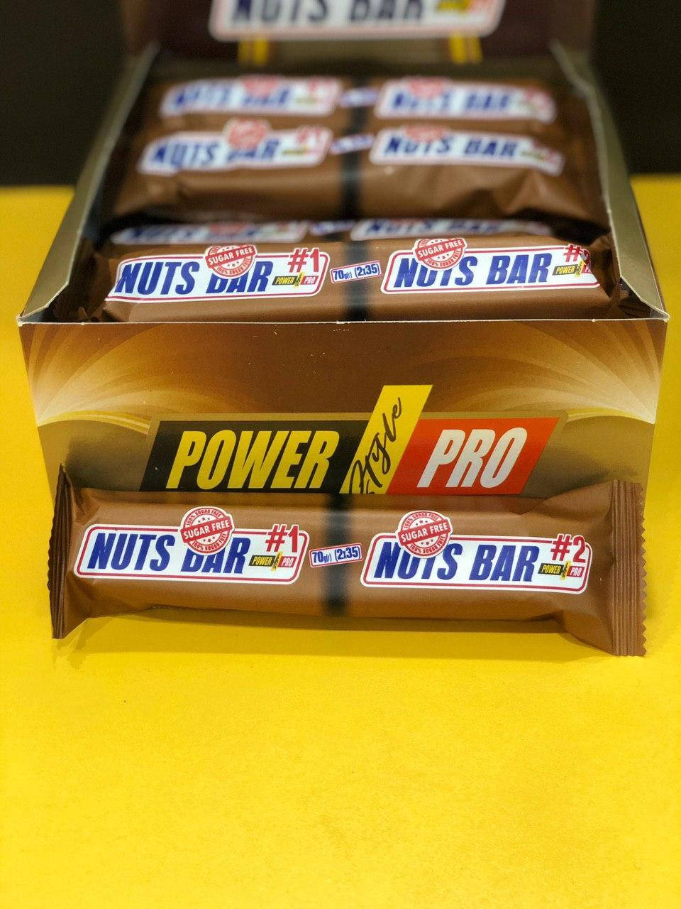

Протеиновый батончик Power Pro Nuts Bar SUGAR FREE 70 г.