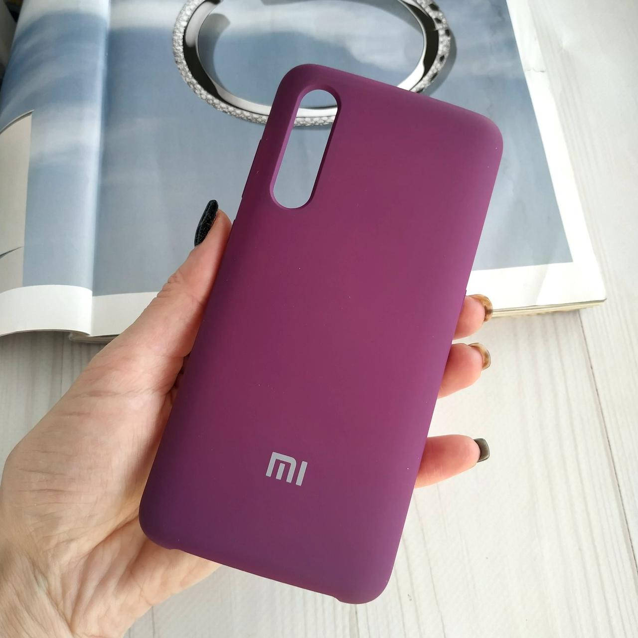 

Чехол на Xiaomi Mi 9 Original Silicone case Баклажан, Сливовый