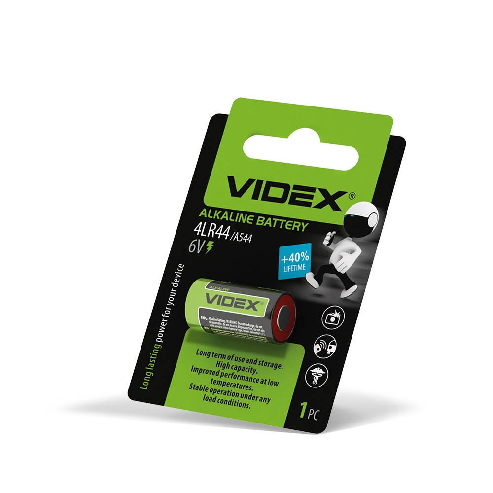 

Батарейка щелочная Videx 4LR44/A544