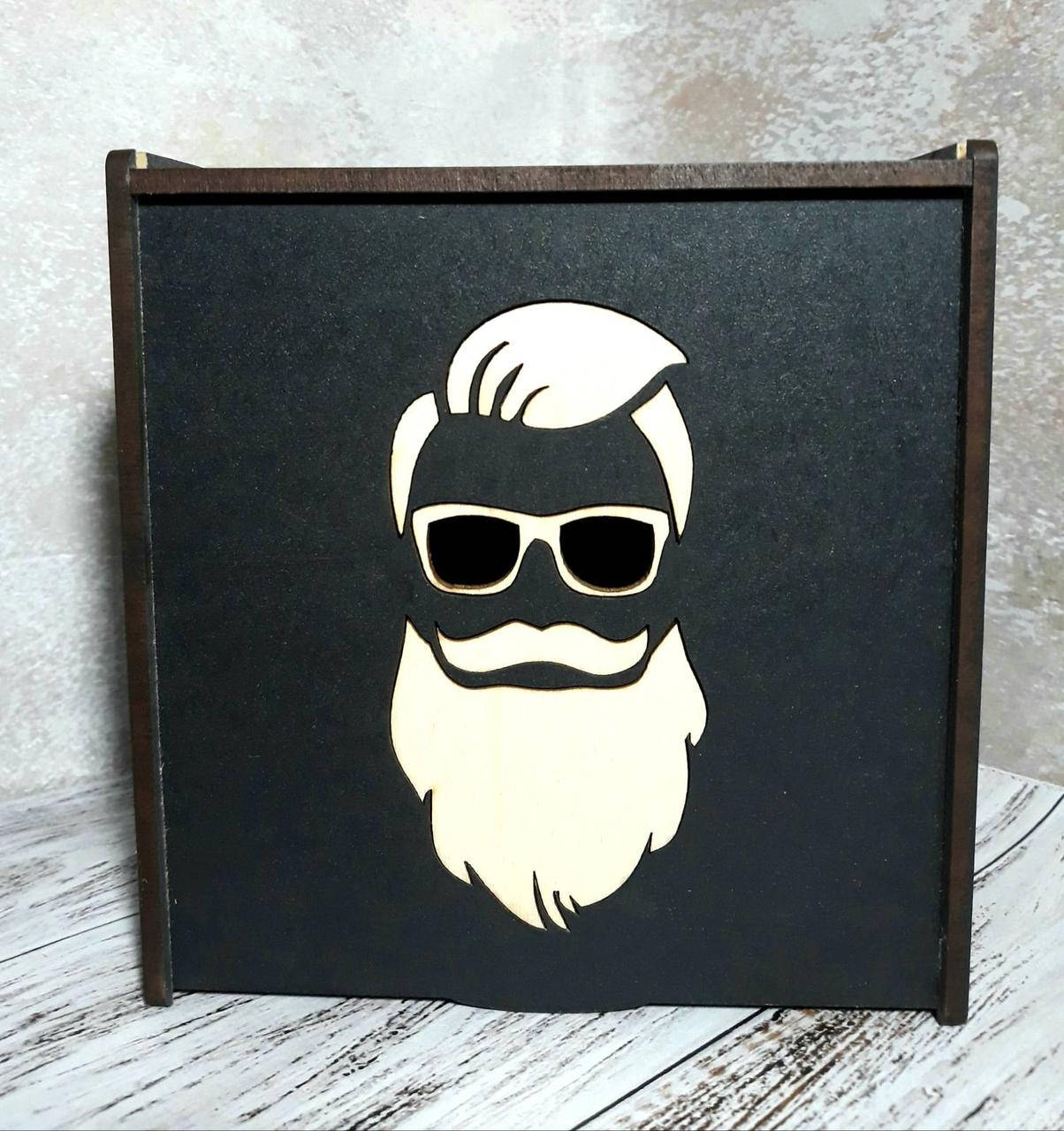 

Коробка деревянная "Бородач" 14,5 см, без наполнения