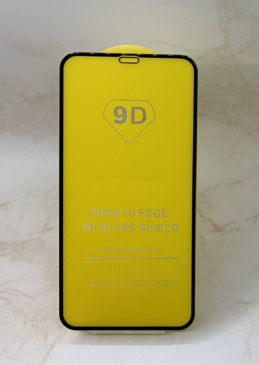 

Защитное стекло для iPhone 11 полное покрытие Full Glue полный клей, Черный