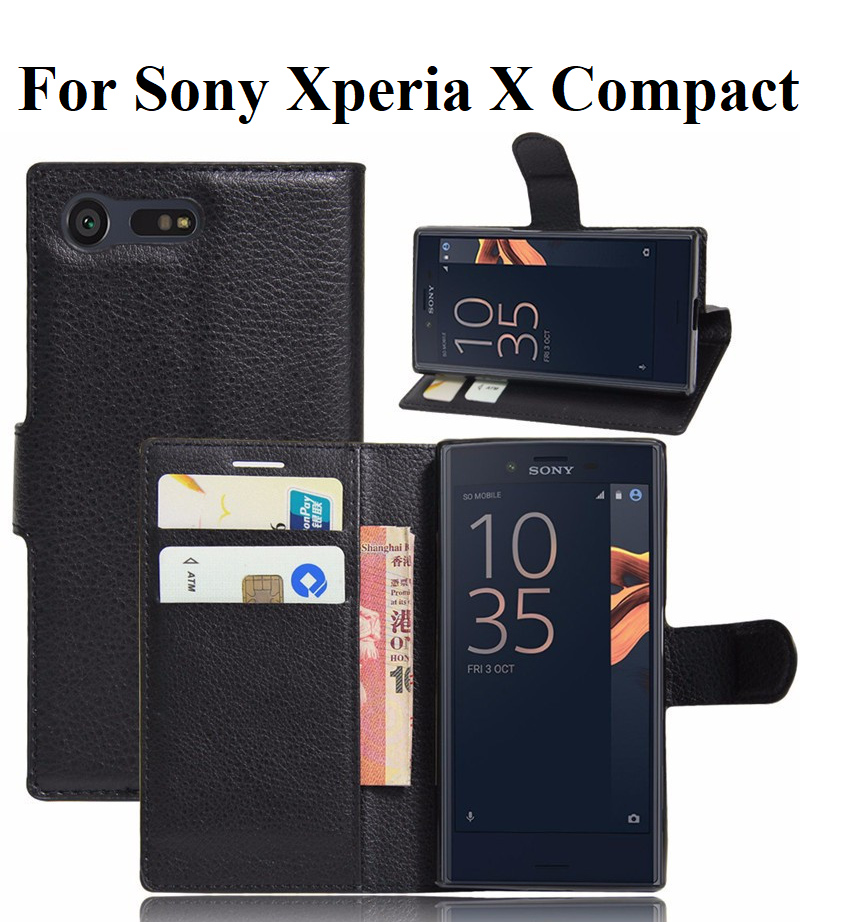 

Чехол книжка Wallet для Sony Xperia X Compact (F5321), Черный