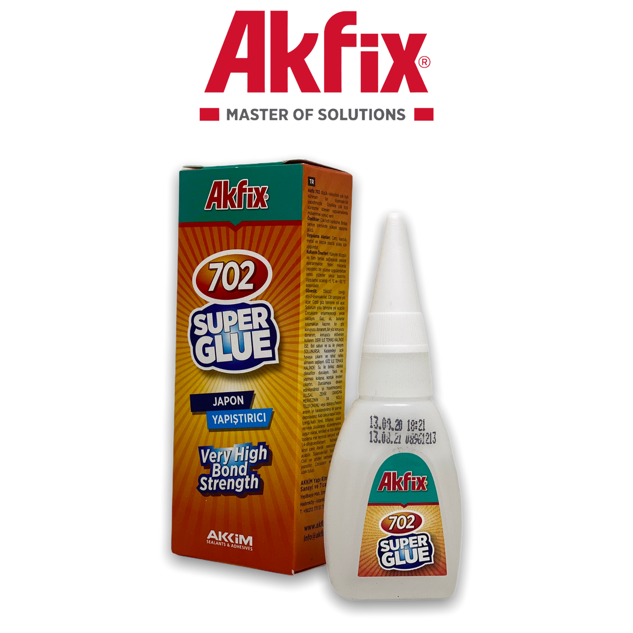 

Супер клей AKFIX 702 25 мг, Прозрачный