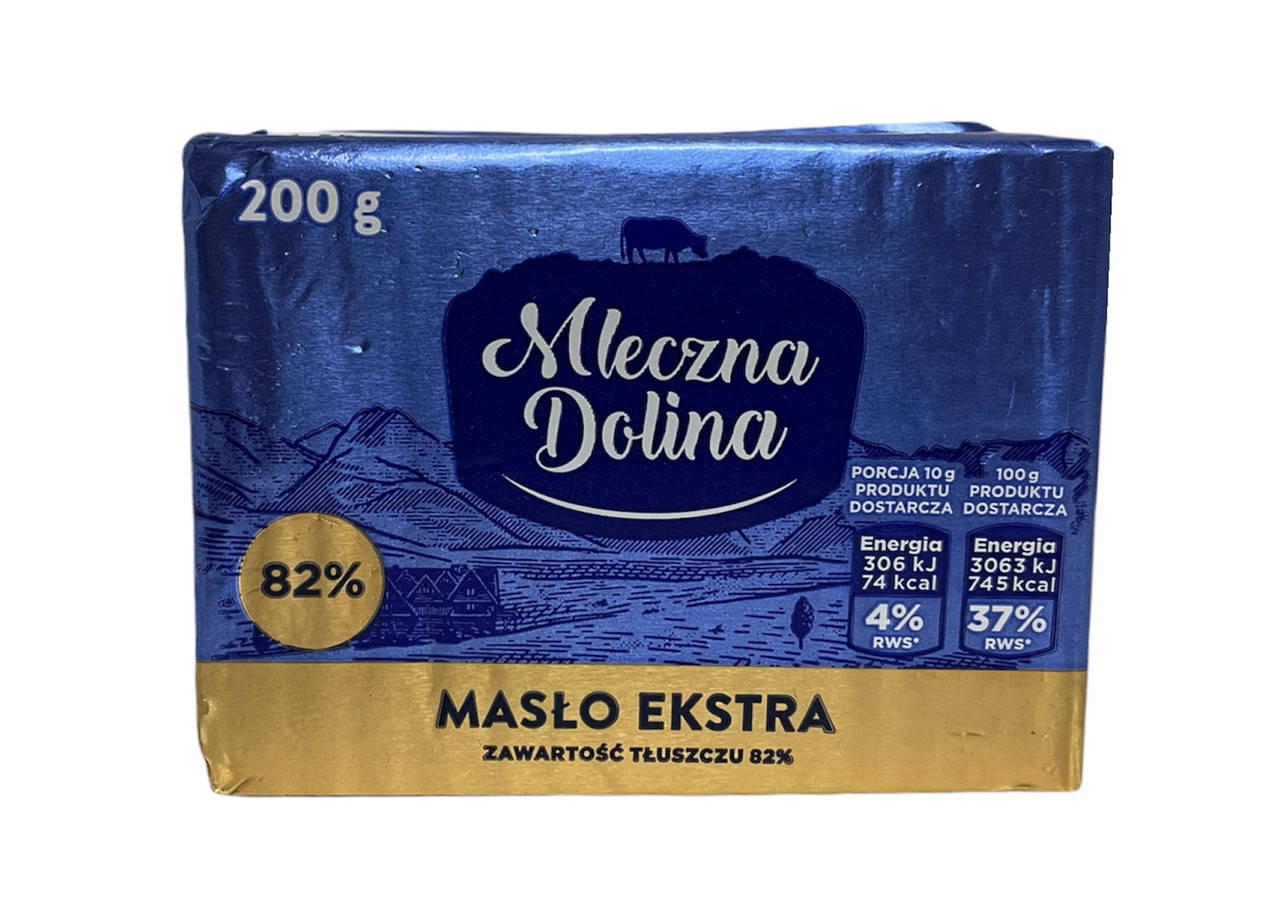 

Масло вершкове Mleczna Dolina 82% 200 г 5904951003040