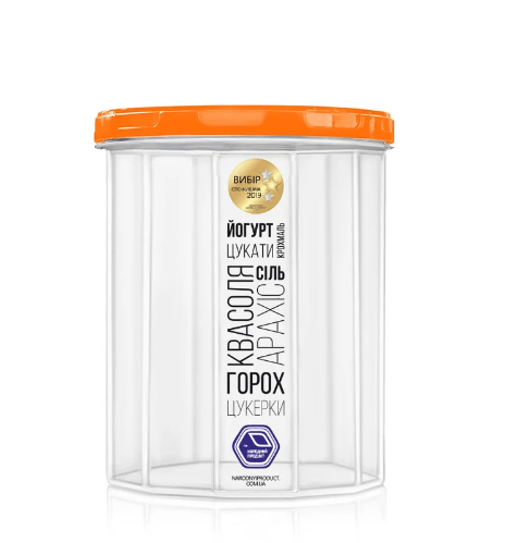 

Емкость для сыпучих продуктов 1л Оранж