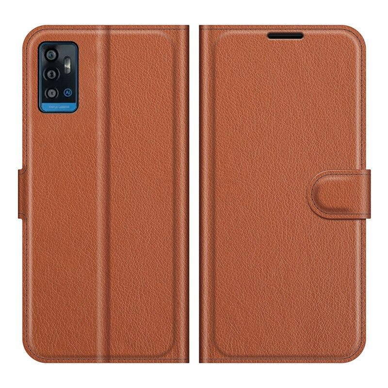 

Чехол книжка Lichee для ZTE Blade A71 (9 цветов) коричневый