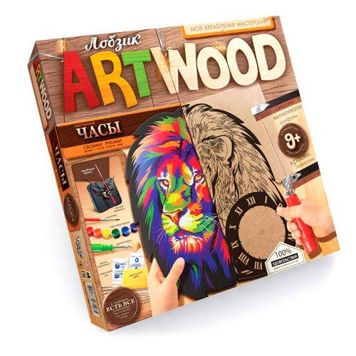 

Набор для выпиливания лобзиком, часы своими руками "Лев" LZB-01-01