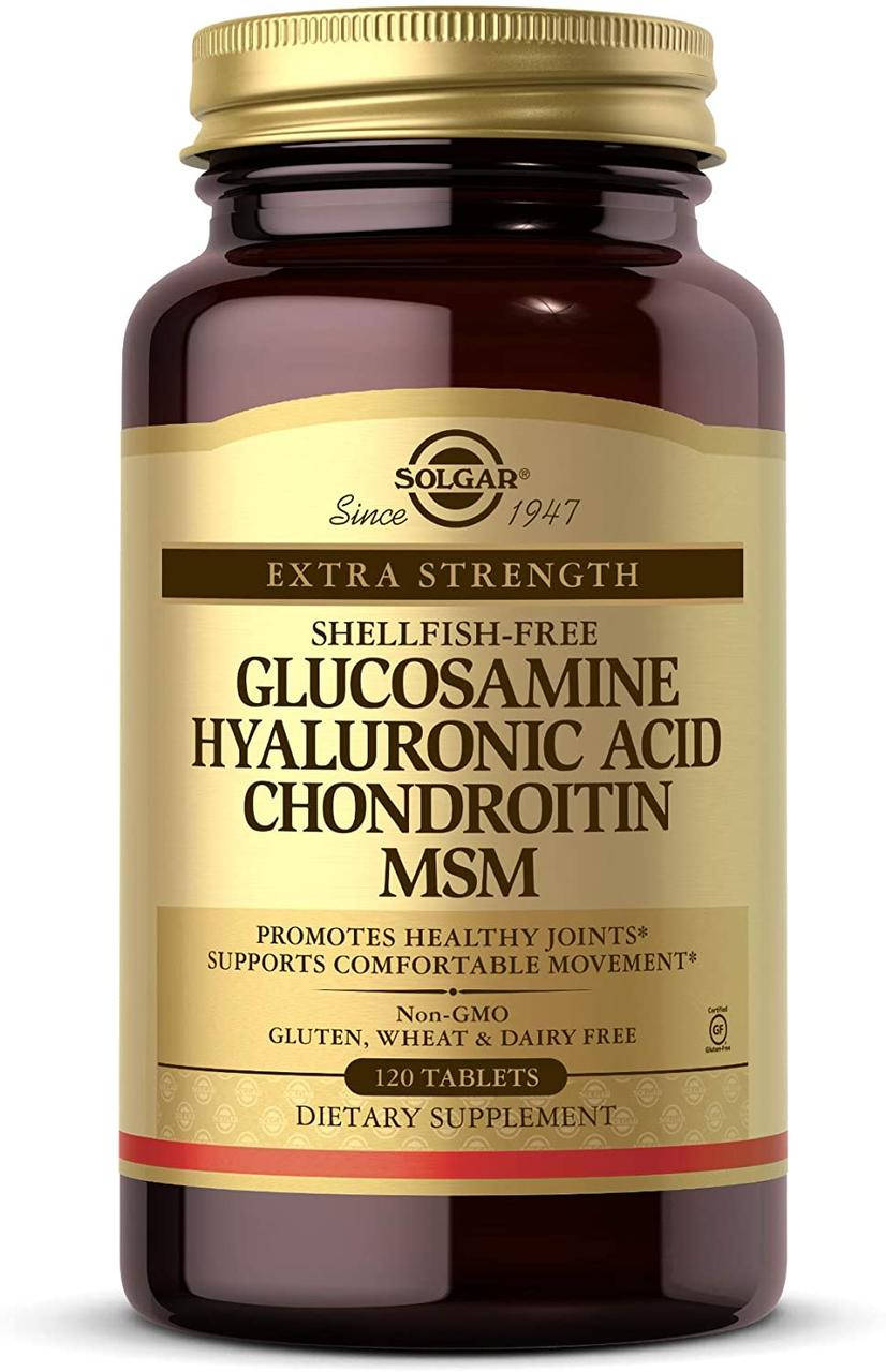 

Solgar Glucosamine Hyaluronic Acid Chondroitin MSM 120 таблеток