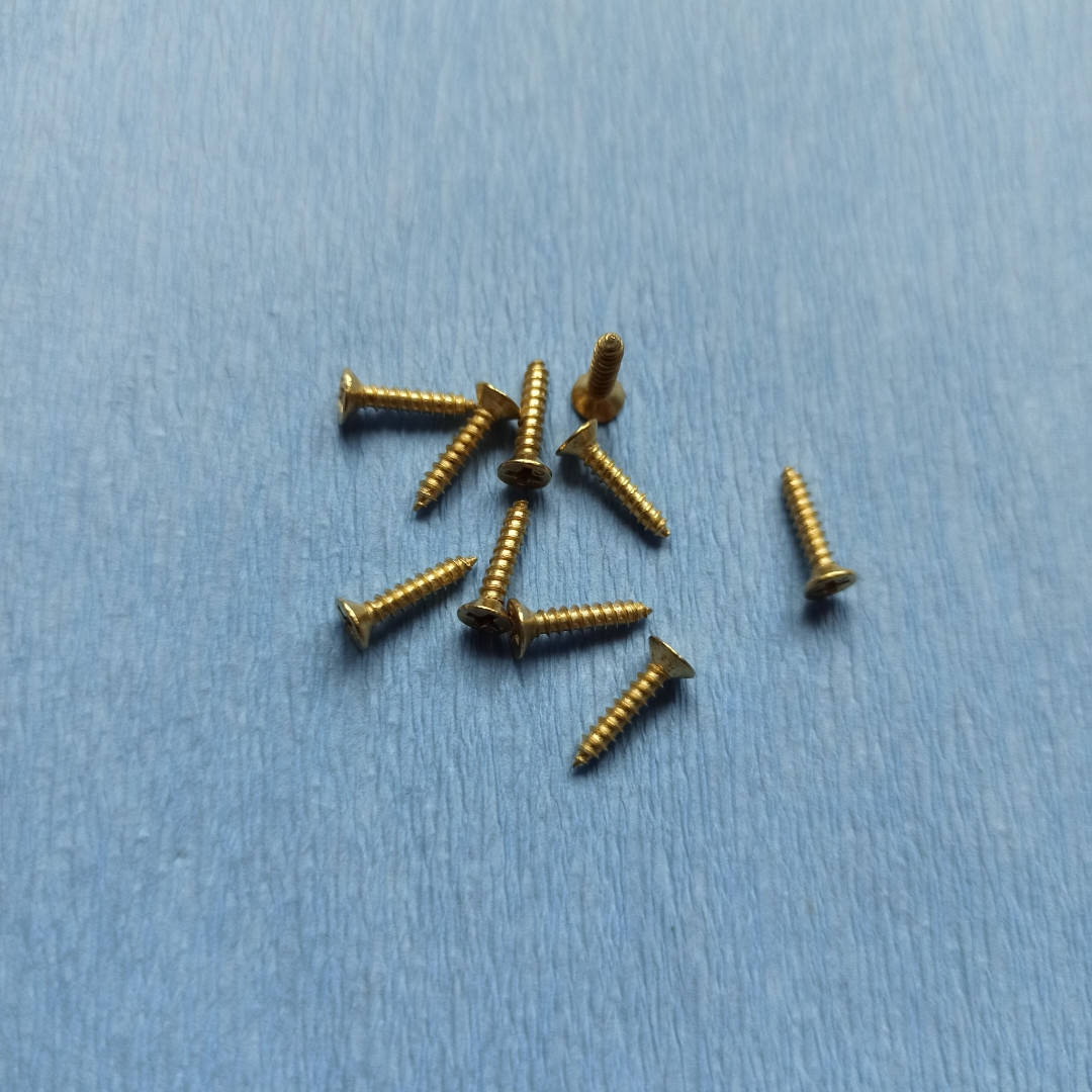 

Саморезы 10х2 мм, 10 шт, золото