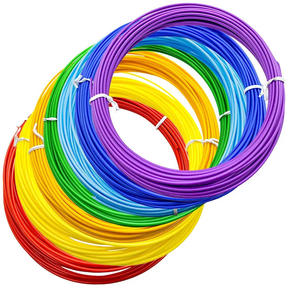 

Пластик для 3D ручки 10м / Дополнительная нить для 3D ручки случайный цвет, Разные цвета