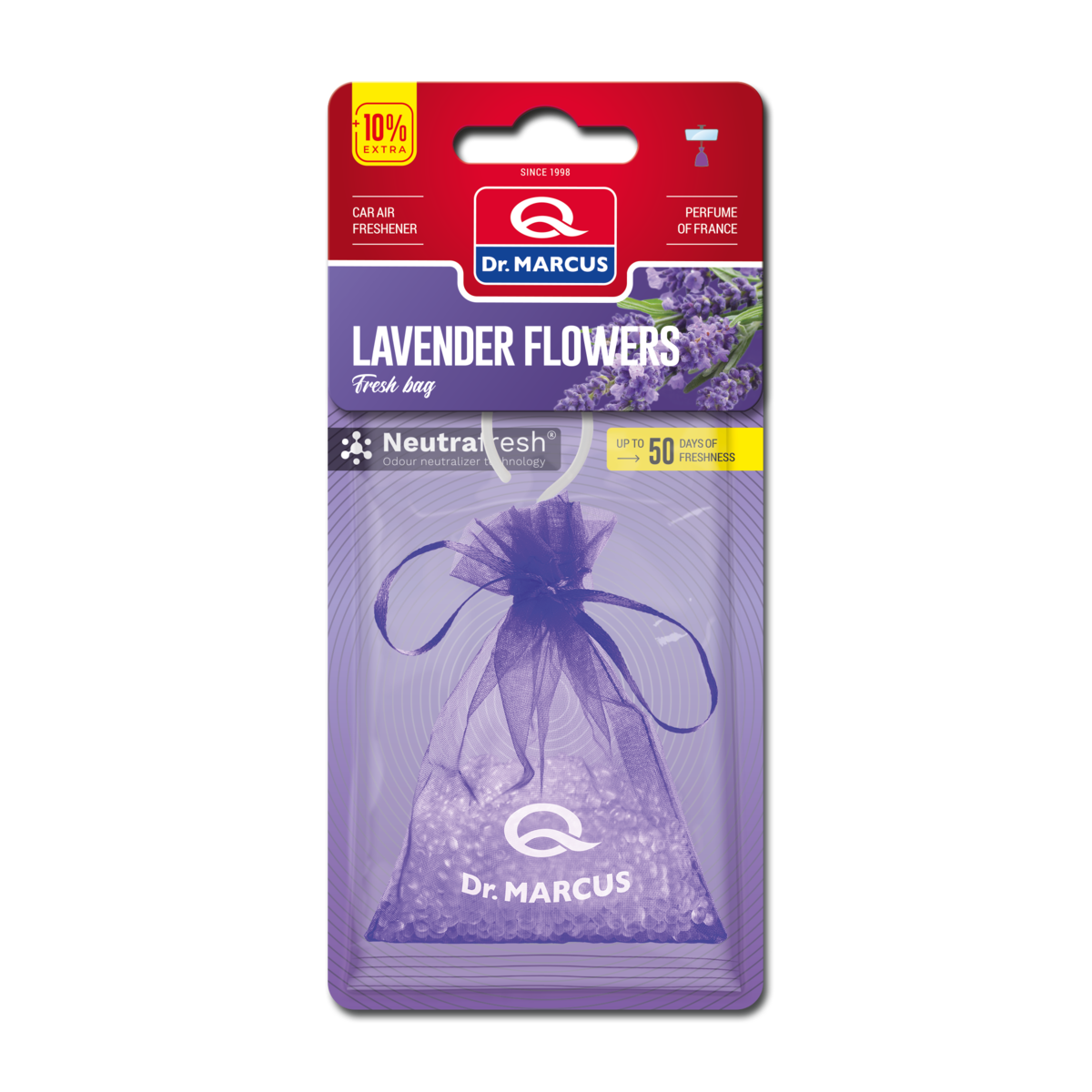 

Автоосвежитель Dr. Marcus Fresh Bag - Lavender flowers, Ароматизатор автомобильный (Пахучка в салон авто)