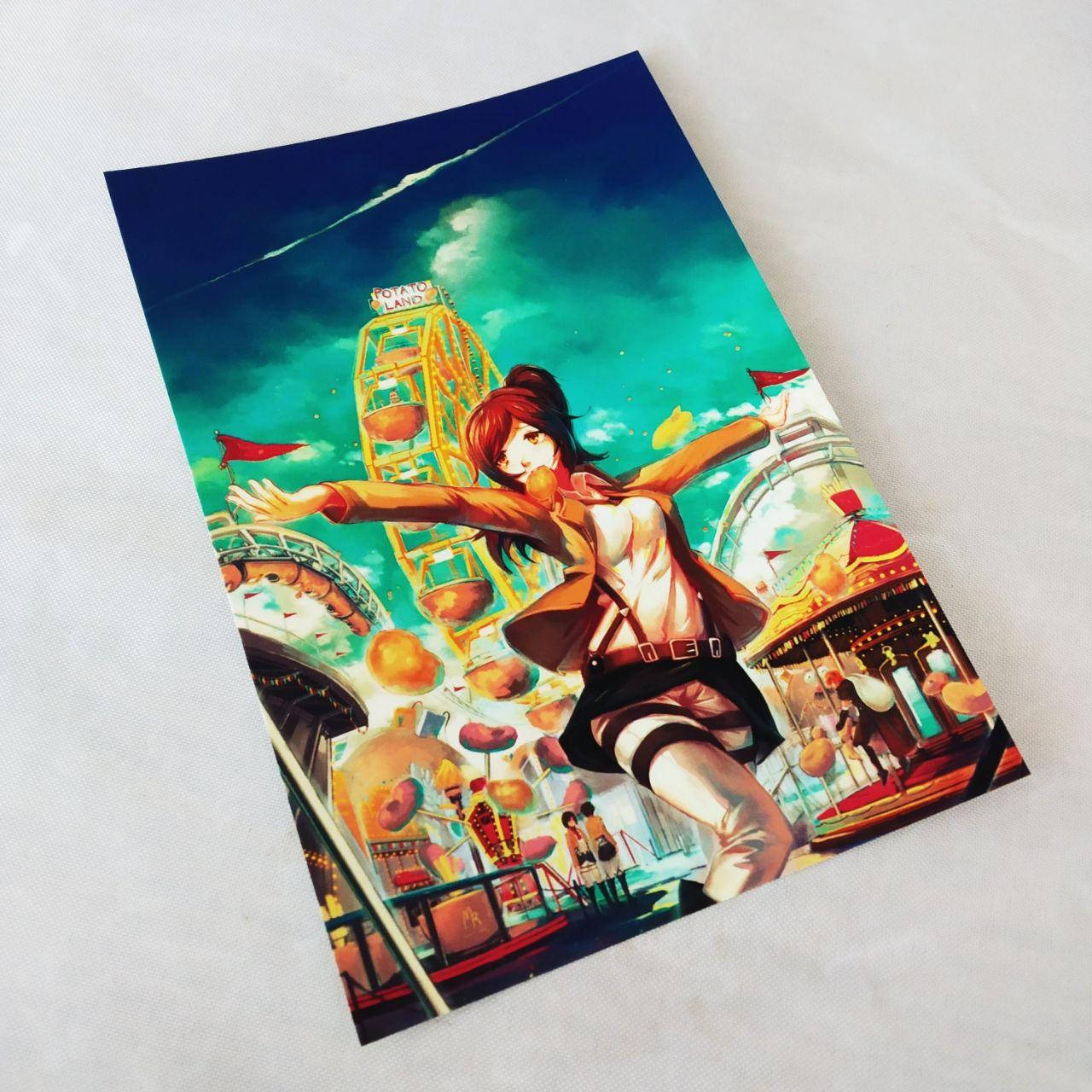 

Открытка с ламинацией Атака титанов 04