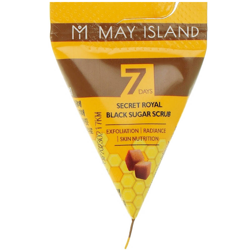 

Очищающий скраб для лица с сахаром May Island Seven Days Black Sugar Scrub 1 шт