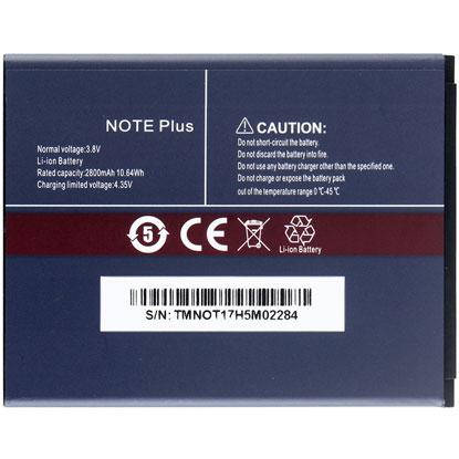 

Аккумулятор для мобильного телефона Cubot Note Plus, (Li-ion 3.8V 2800mAh)
