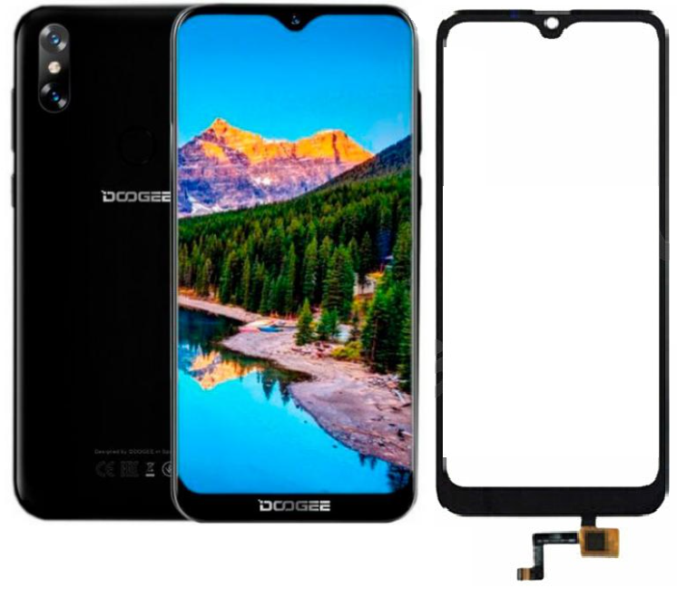 

Сенсор для Doogee x90, Черный