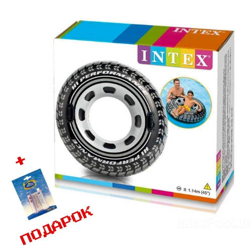 

Надувной круг для плавания с ручками Intex 56268 Колесо 114 см