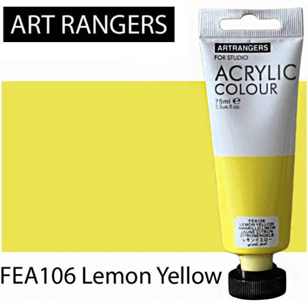 

Акриловая краска "Lemon Yellow" пласт тюбик,75мл, FEA106, Желтый