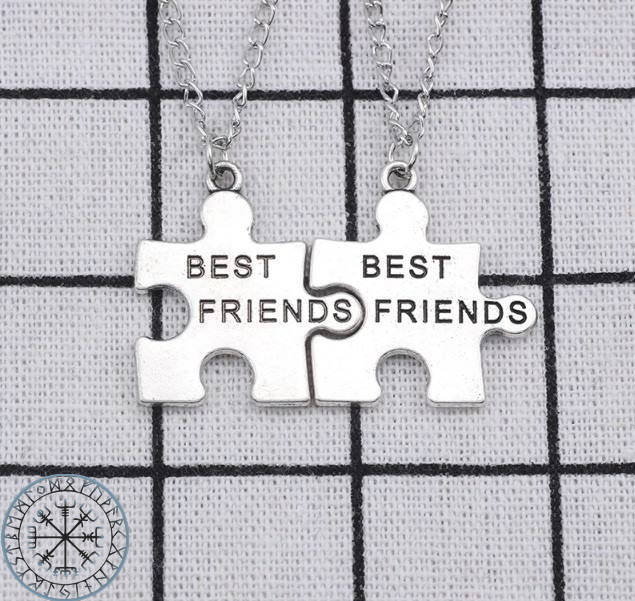 

Парные кулоны для друзей BEST FRIENDS пазлы