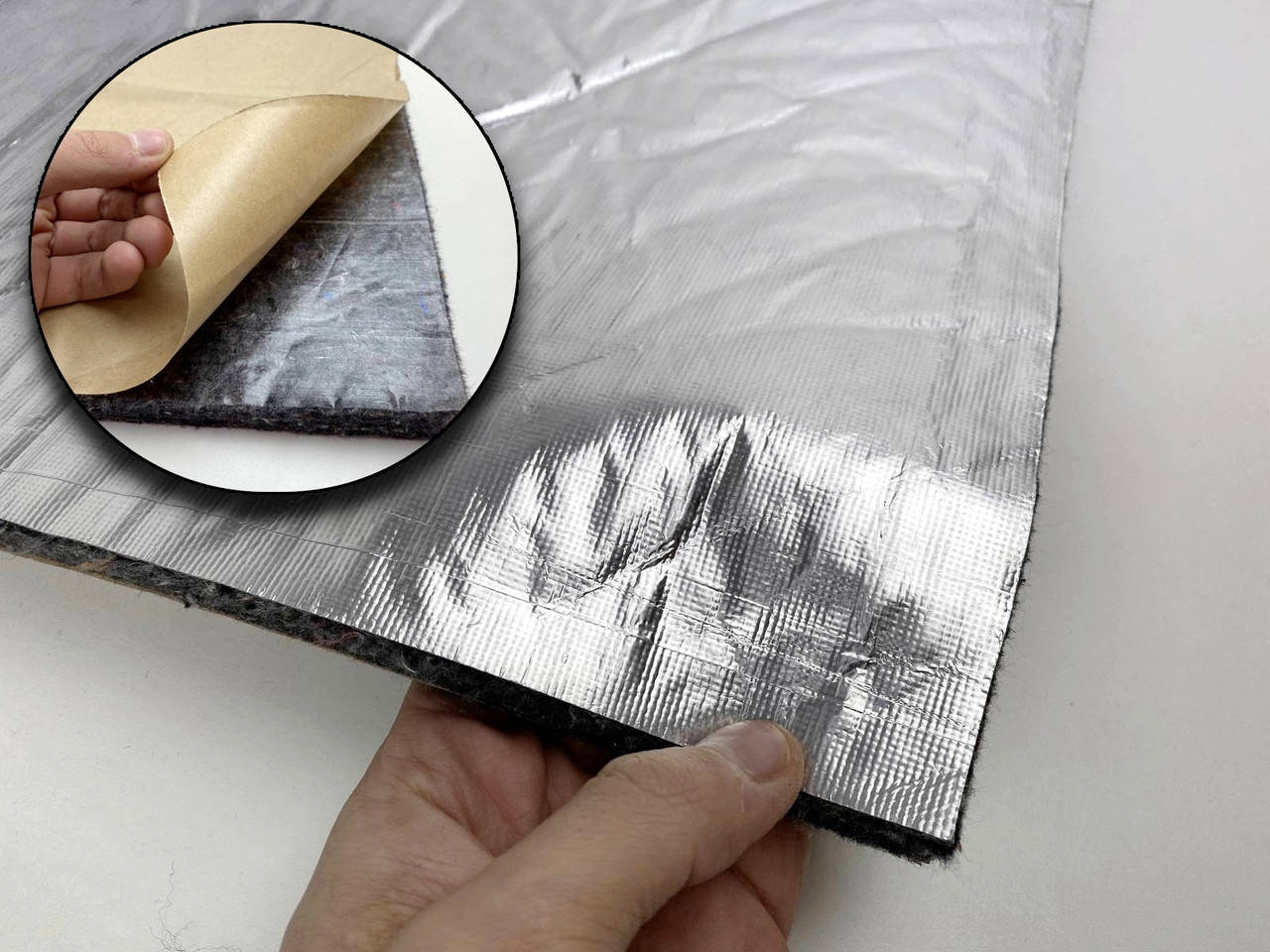 

Шумоизоляция термостойкая FSV-10K 100х156см, толщина 10мм для подкапотного пространства, самоклейка