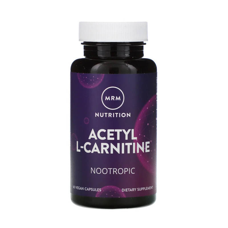 

Ацетил-L-карнитин, 500 мг, MRM Nutrition, 60 капсул