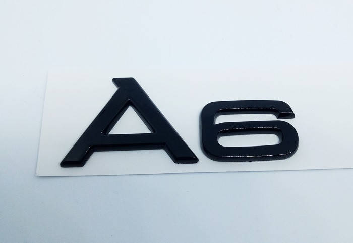 

Эмблема шильдик A6 черная на крышку багажника AUDI