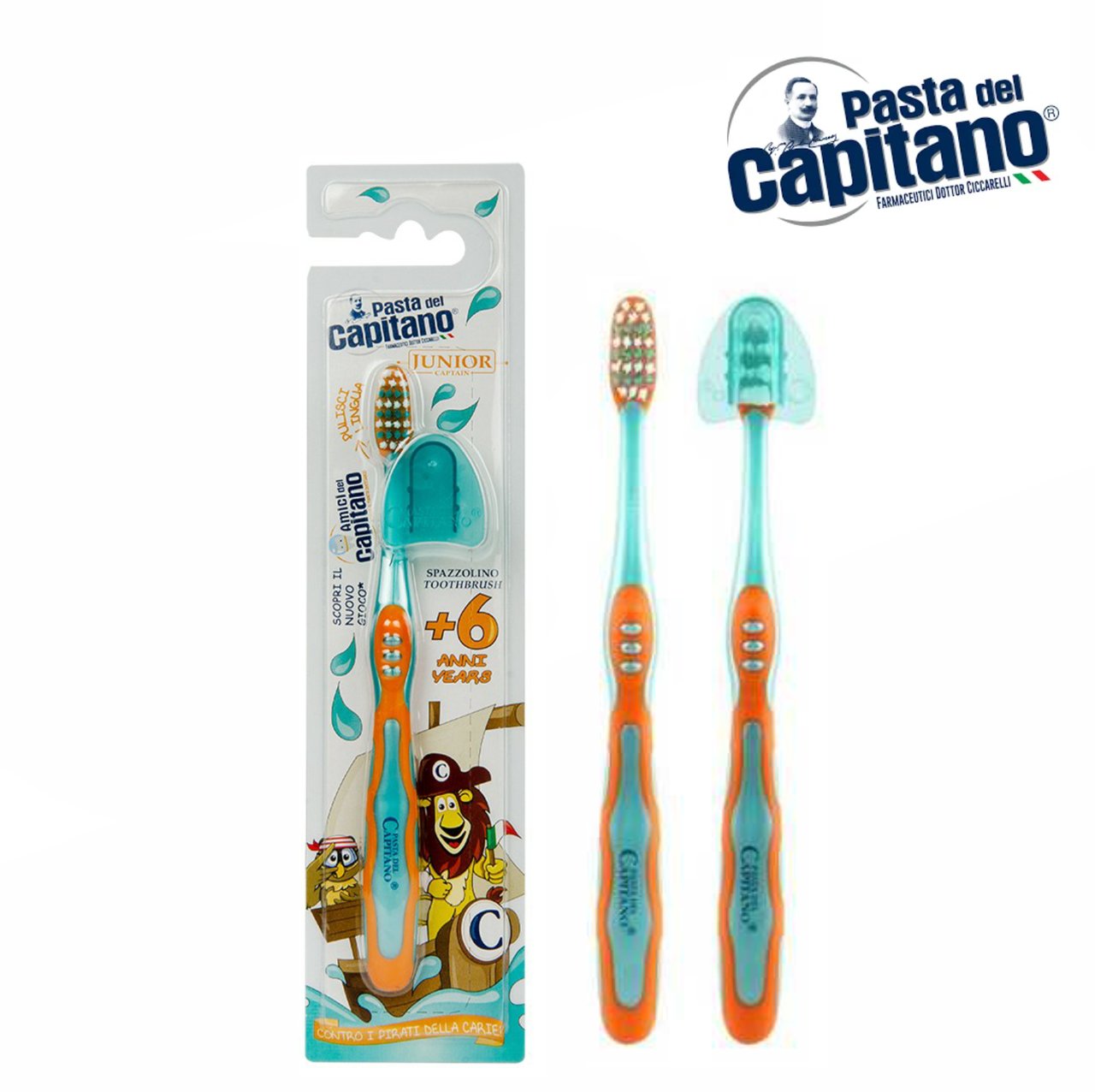 

Детская зубная щетка Pasta Del Capitano Junior от 6 лет 1 шт