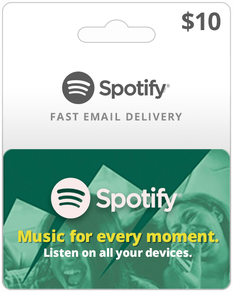 

Spotify 10$ Premium Gift Card (1 месяц), US-регион