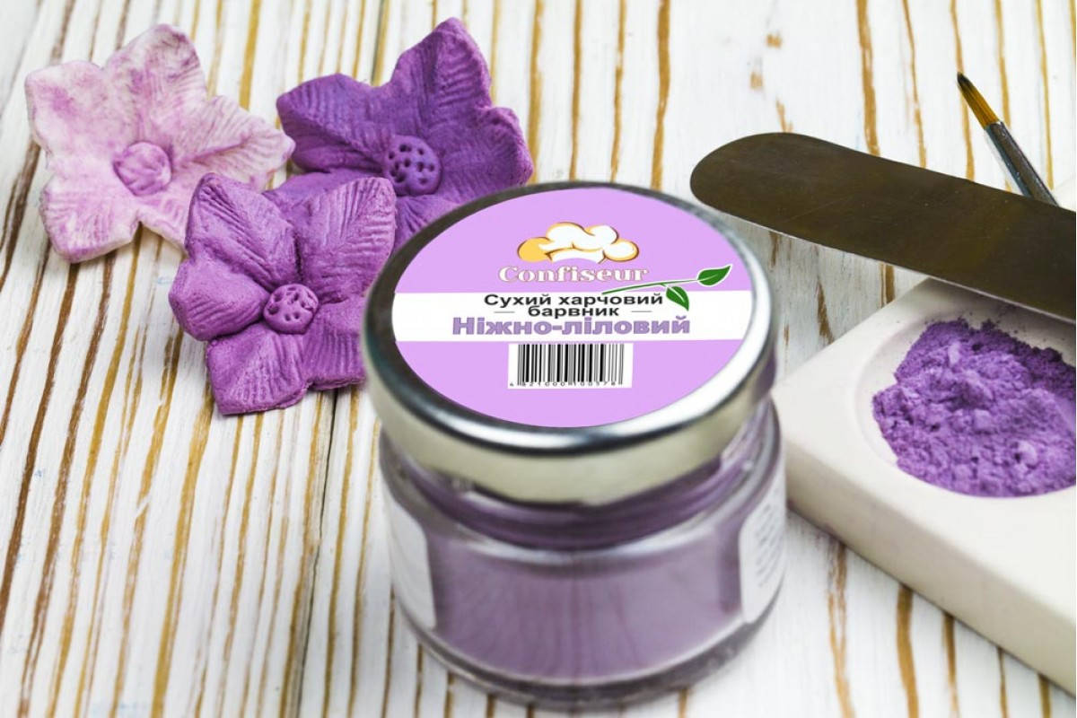 

Барвник сухий Confiseur Ніжно Ліловий 30 мл