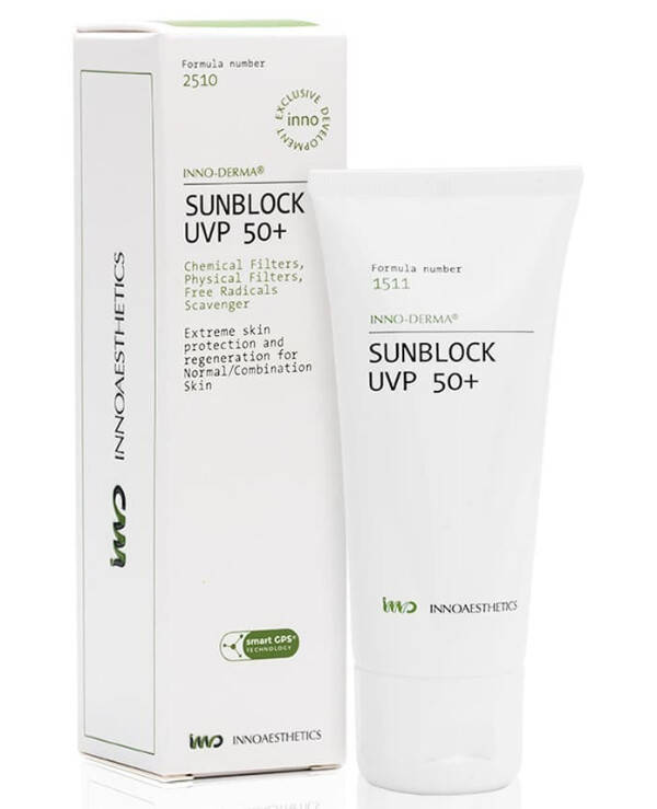 

Cолнцезащитный крем SPF-50 Innoaesthetics Sunblock UVP 50+