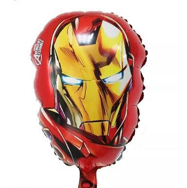 

Фольгированный шар большая фигура Железный человек Iron man голова 34х50см Китай, Оранжевый