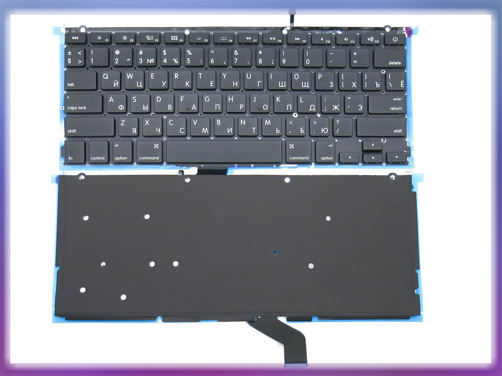 

Клавиатура для APPLE A1425 Macbook Pro (2012, 2013) Retina 13" (RU, Small Enter с подсветкой) Original., Черный