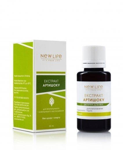 

Рослинний екстракт артишоку для печінки 30 ml New Life