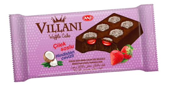 

Кекс ANI VILLANI шоколадный с кокосом и клубничным кремом 24 шт