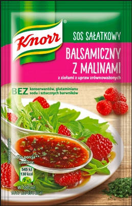 

Заправка для салатов Knorr Sos sałatkowy balsamiczny z malinami 7,5 г